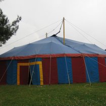 Chapiteau 14m rond en TOILE
